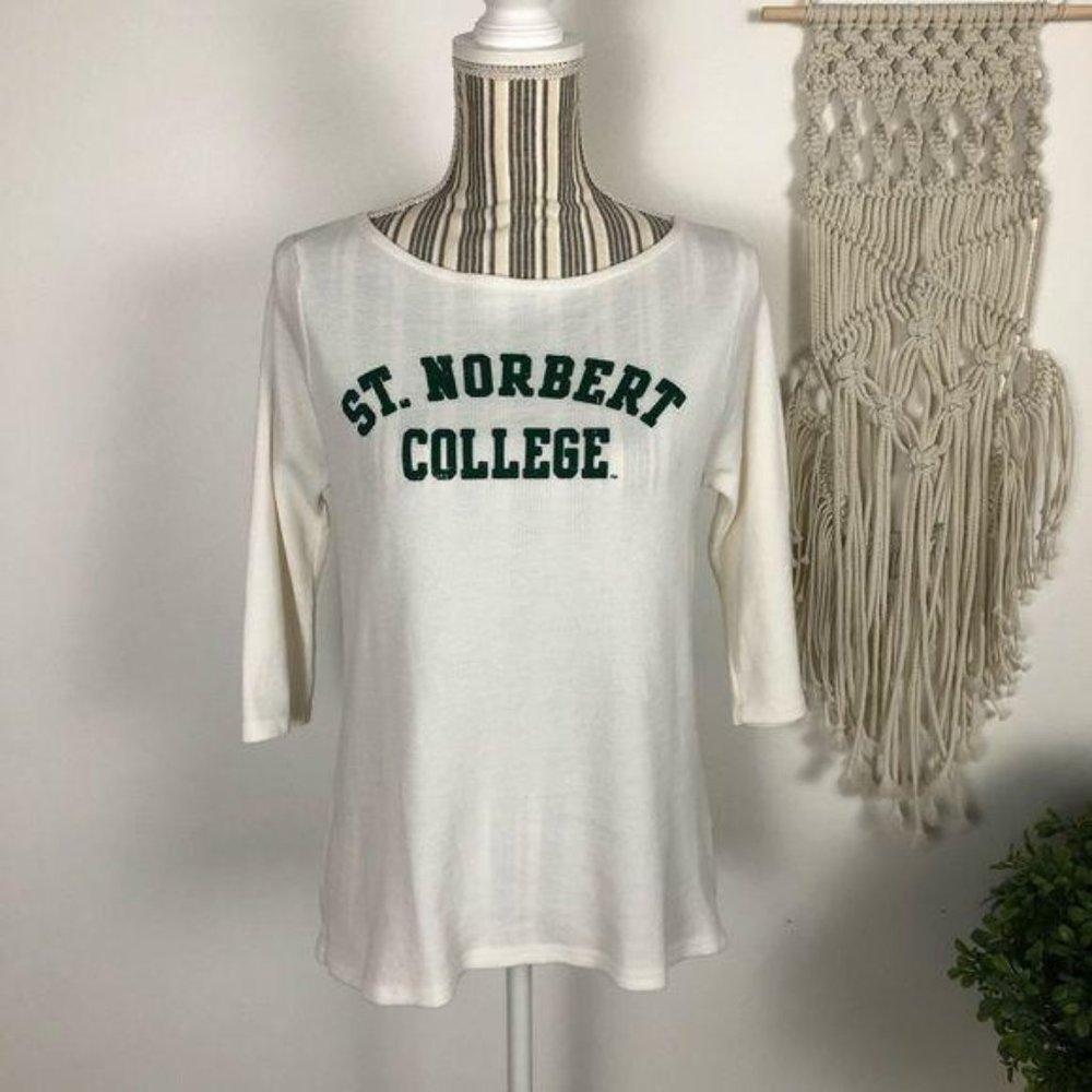 3/$25 St Norbert’s College Large white thermal